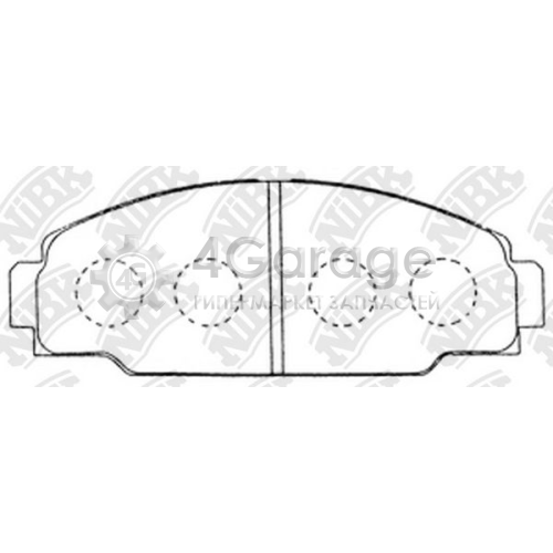 NiBK PN1212 Комплект тормозных колодок дисковый тормоз