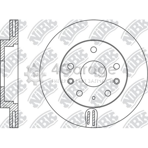 NiBK RN1515 Тормозной диск
