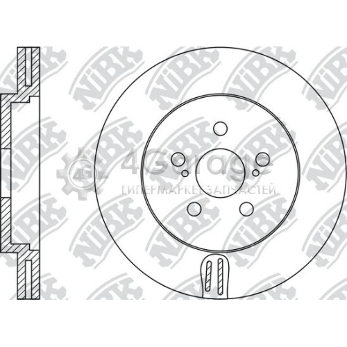 NiBK RN1219 Тормозной диск