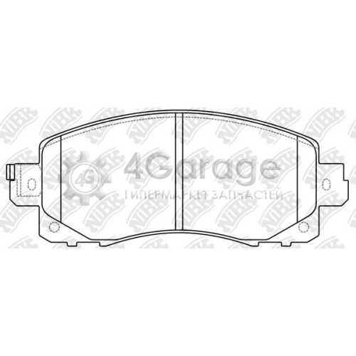 NiBK PN7805 Комплект тормозных колодок дисковый тормоз