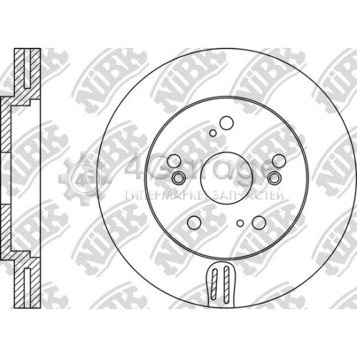 NiBK RN1406 Тормозной диск