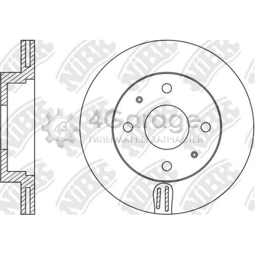 NiBK RN1582 Тормозной диск