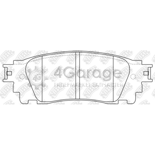 NiBK PN1852 Комплект тормозных колодок дисковый тормоз