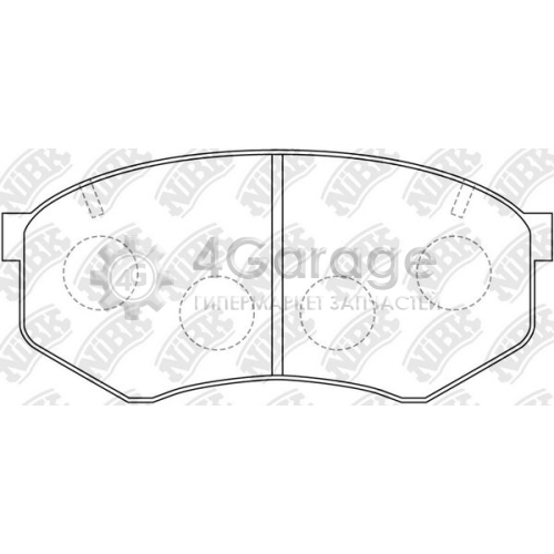 NiBK PN1246 Комплект тормозных колодок дисковый тормоз