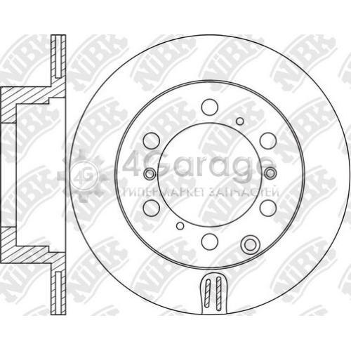 NiBK RN1633 Тормозной диск