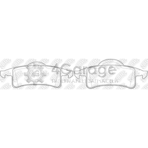 NiBK PN0425 Комплект тормозных колодок дисковый тормоз в Красноярске