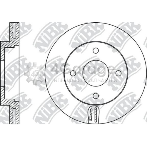 NiBK RN22004 Тормозной диск