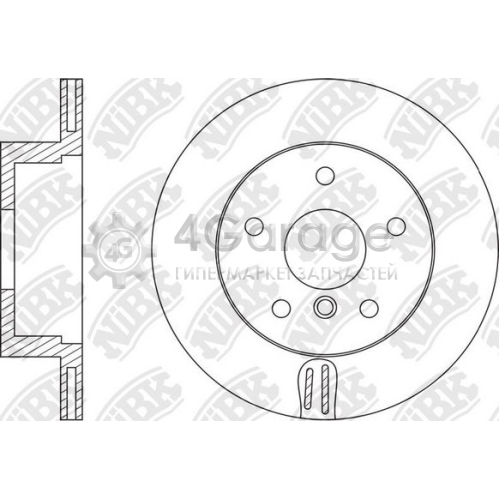 NiBK RN1593 Тормозной диск