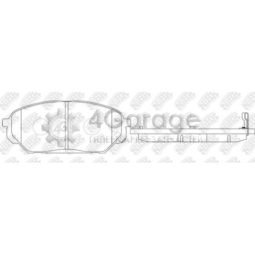 NiBK PN0456 Комплект тормозных колодок дисковый тормоз