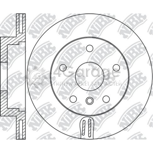 NiBK RN1773 Тормозной диск