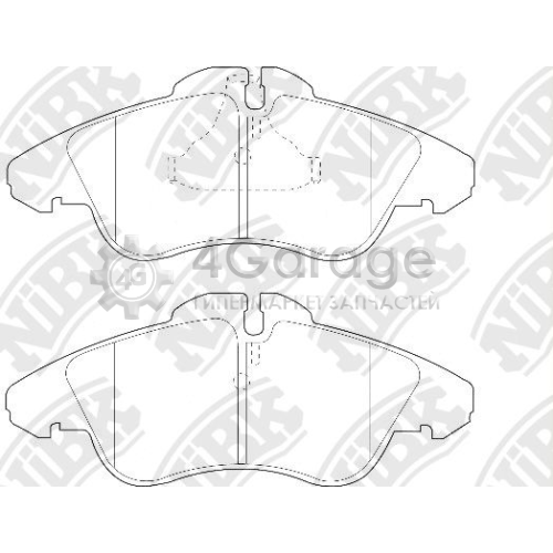 NiBK PN0301W Комплект тормозных колодок дисковый тормоз