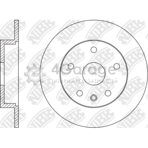 NiBK RN1591 Тормозной диск