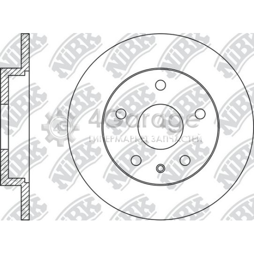 NiBK RN34004 Тормозной диск