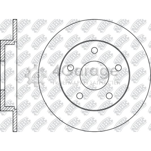 NiBK RN1565 Тормозной диск