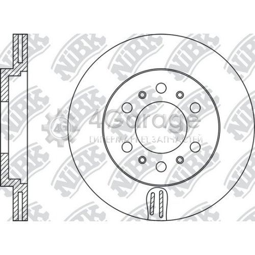 NiBK RN1217 Тормозной диск