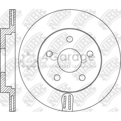 NiBK RN1632 Тормозной диск