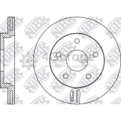 NiBK RN1085 Тормозной диск