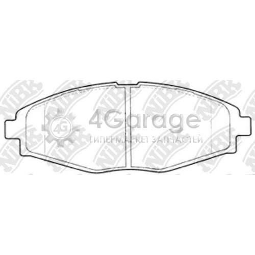 NiBK PN0390 Комплект тормозных колодок дисковый тормоз