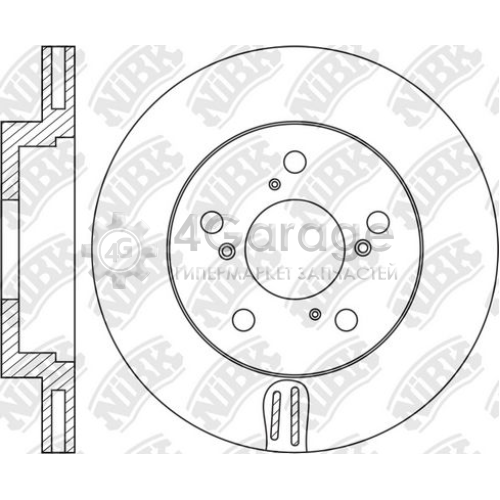 NiBK RN1468 Тормозной диск