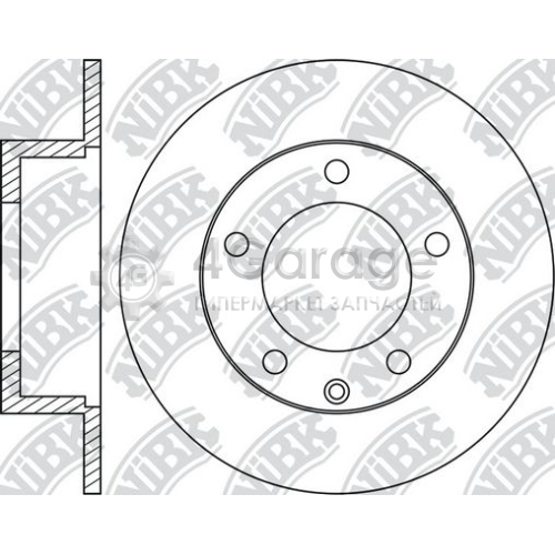 NiBK RN1242 Тормозной диск