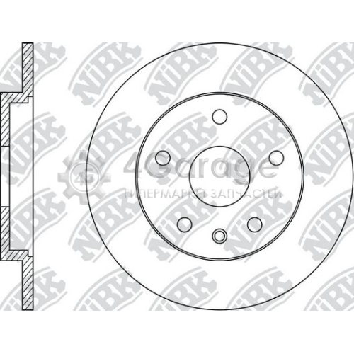 NiBK RN33002 Тормозной диск