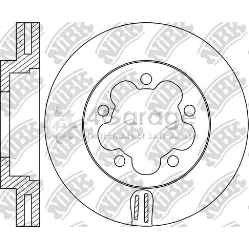 NiBK RN1752 Тормозной диск