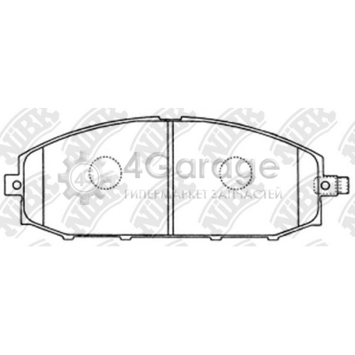 NiBK PN2413 Комплект тормозных колодок дисковый тормоз