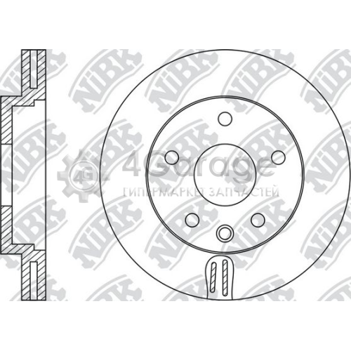 NiBK RN1316 Тормозной диск