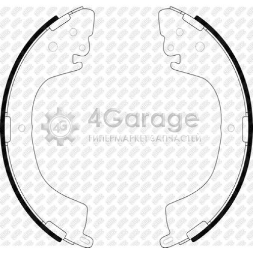 NiBK FN6718 Комплект тормозных колодок