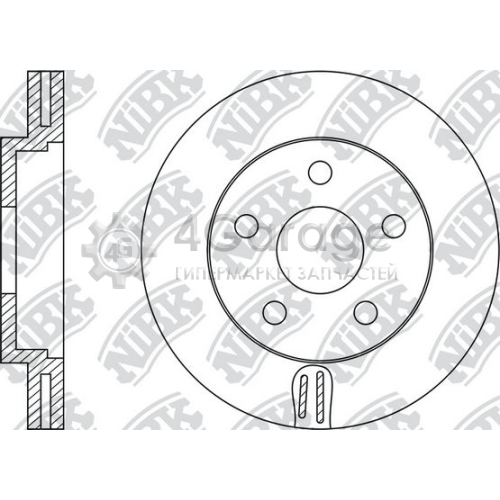 NiBK RN1180 Тормозной диск