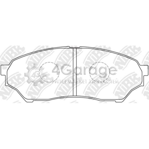 NiBK PN3417 Комплект тормозных колодок дисковый тормоз