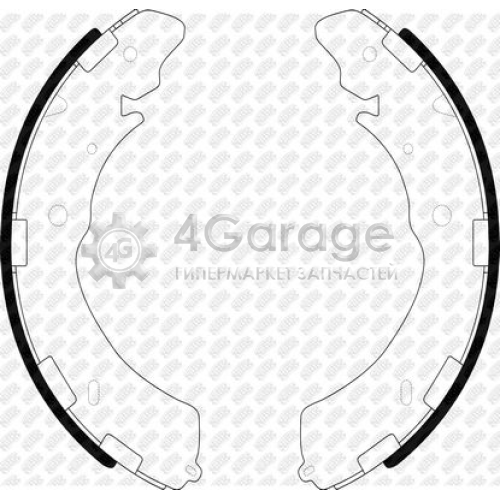 NiBK FN6741 Комплект тормозных колодок