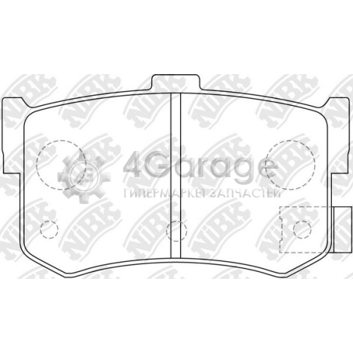 NiBK PN8210 Комплект тормозных колодок дисковый тормоз в Красноярске