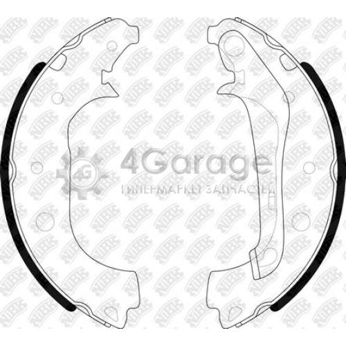 NiBK FN0678 Комплект тормозных колодок