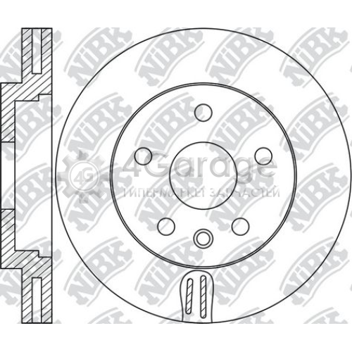NiBK RN1684 Тормозной диск