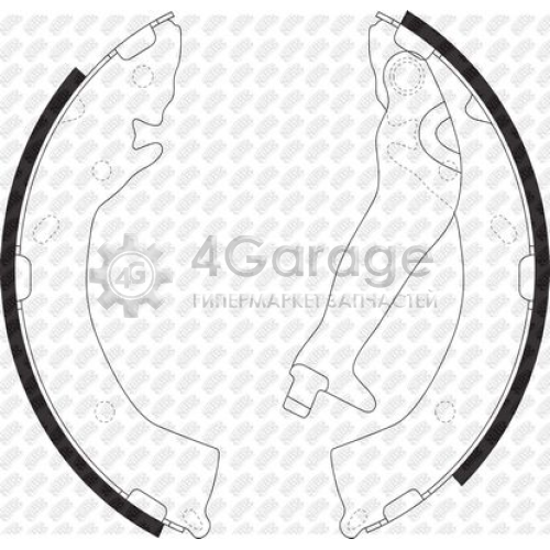 NiBK FN0609 Комплект тормозных колодок