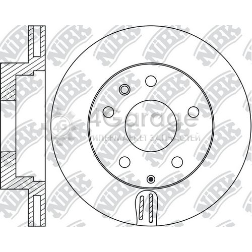 NiBK RN1737 Тормозной диск