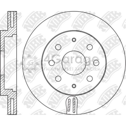 NiBK RN1592 Тормозной диск