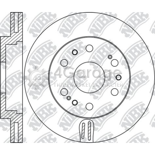 NiBK RN1678 Тормозной диск