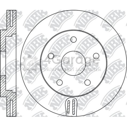 NiBK RN1753 Тормозной диск