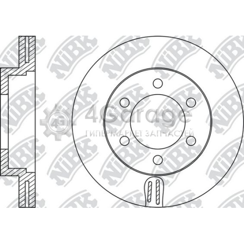 NiBK RN1435 Тормозной диск