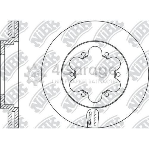 NiBK RN1330 Тормозной диск