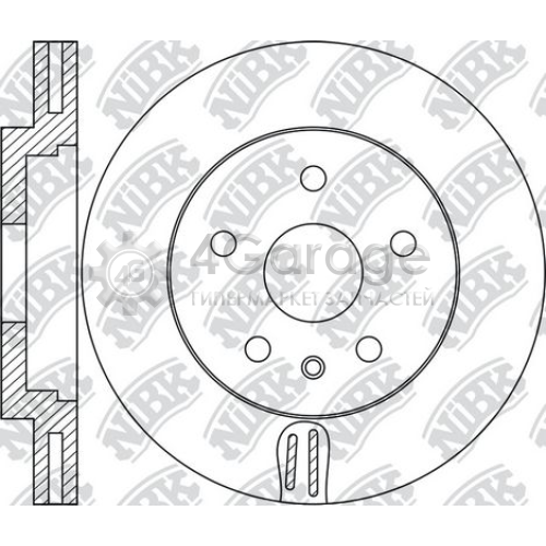 NiBK RN1736 Тормозной диск
