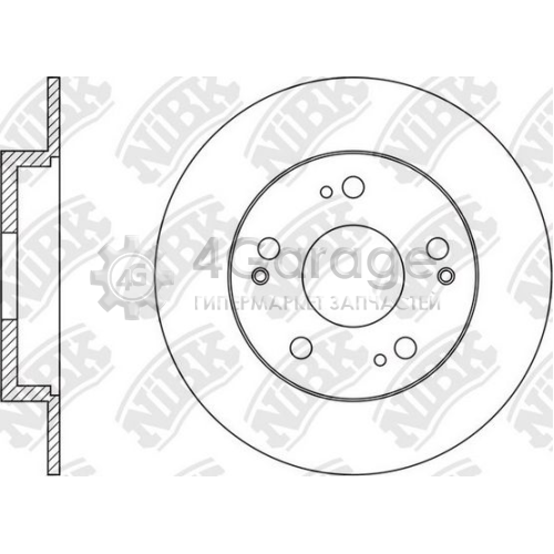 NiBK RN1609 Тормозной диск