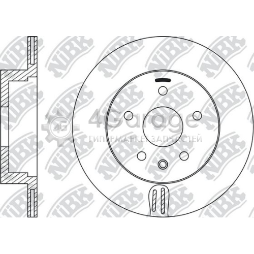 NiBK RN22001 Тормозной диск