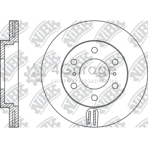 NiBK RN1400 Тормозной диск
