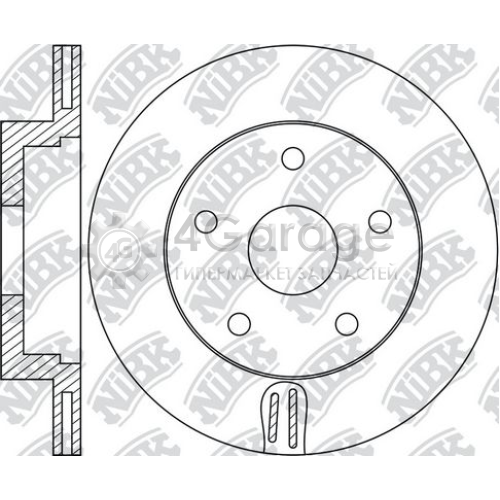 NiBK RN1726 Тормозной диск
