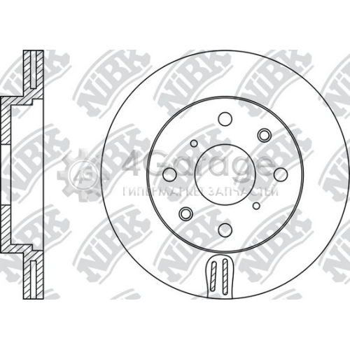 NiBK RN1089 Тормозной диск