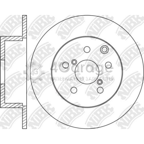 NiBK RN1659 Тормозной диск