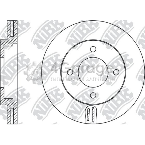 NiBK RN1533 Тормозной диск